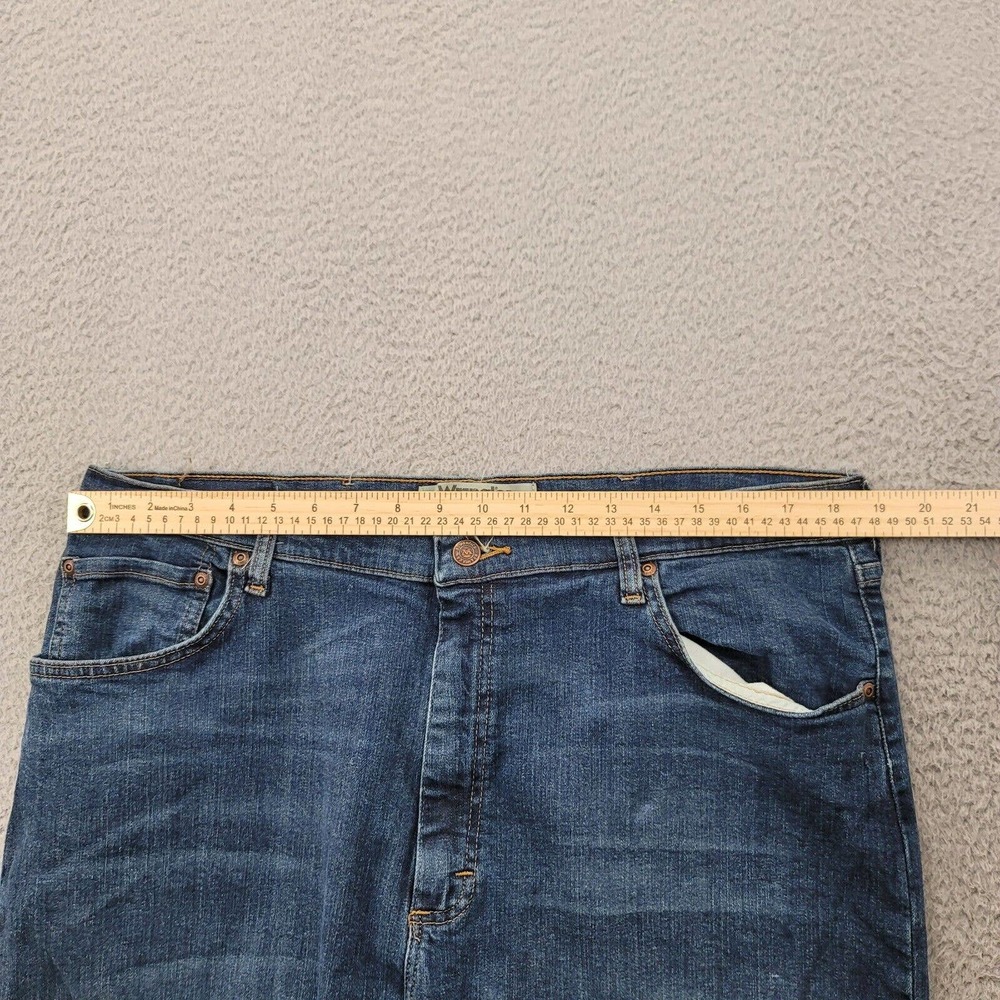 Wrangler Jeans Mens 38x30 Blue Denim ZM100TW Straight Fit Medium Wash - Picture 16 of 16